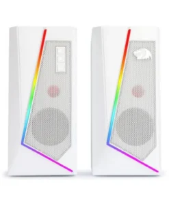 REDRAGON GS520 Anvil RGB Desktop Speakers (White)